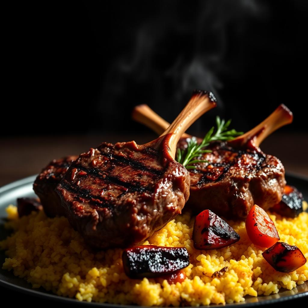 Charcoal Lamb Chops